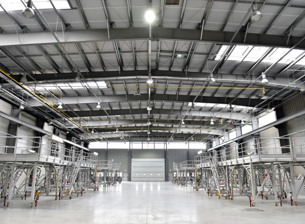 Edificios con estructura de acero en aplicaciones industriales