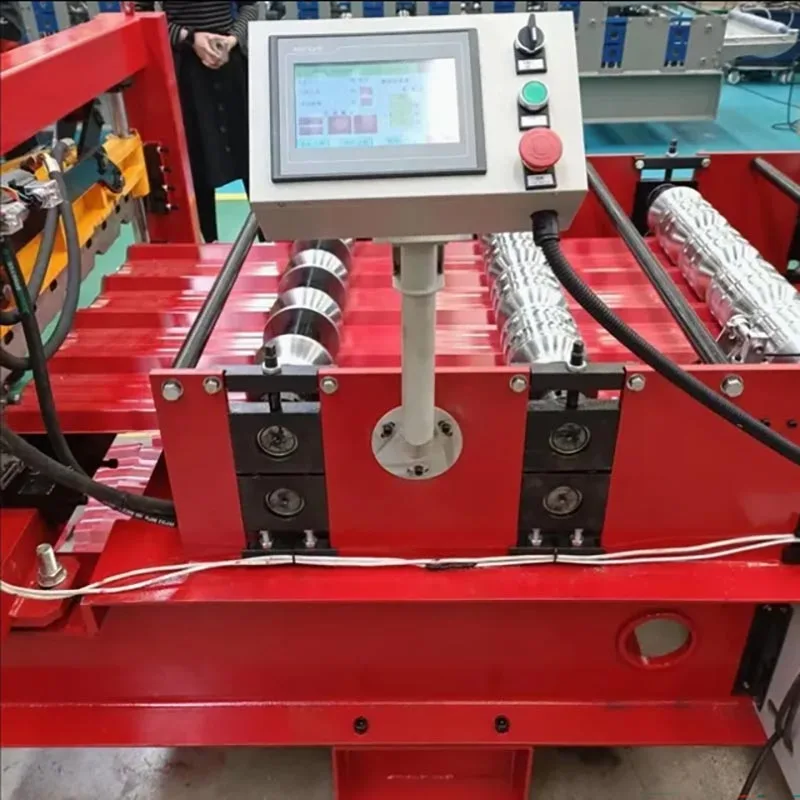 Máquina formadora de rollos de acero de 910 colores