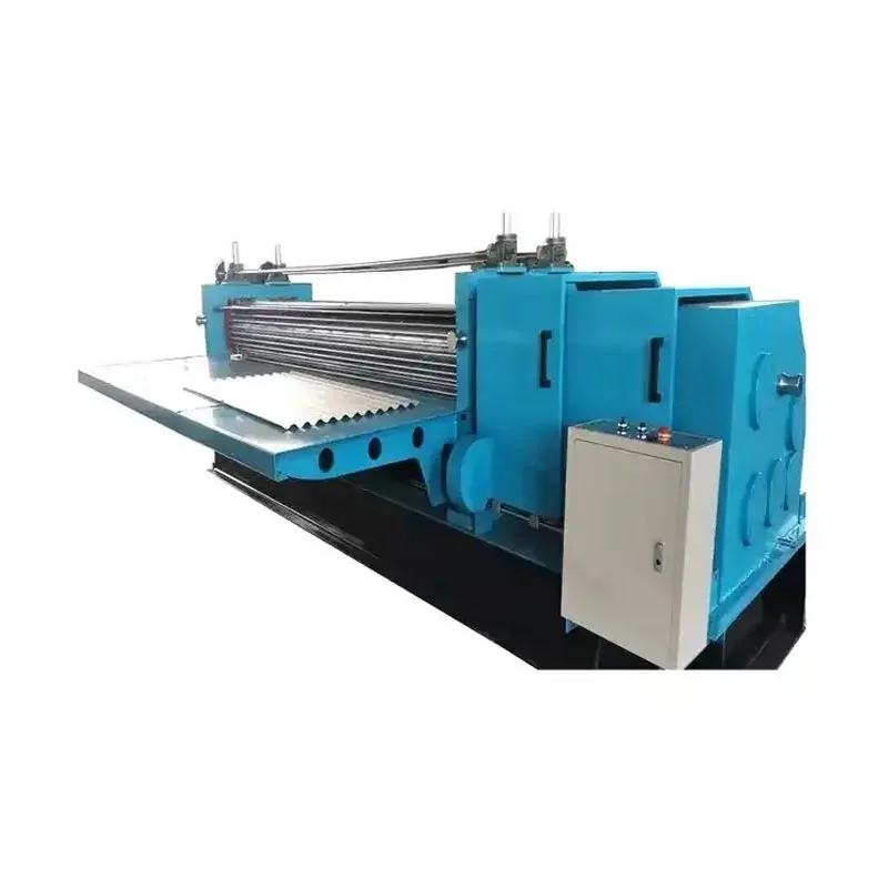 Máquina formadora de rollos de láminas corrugadas de barril horizontal