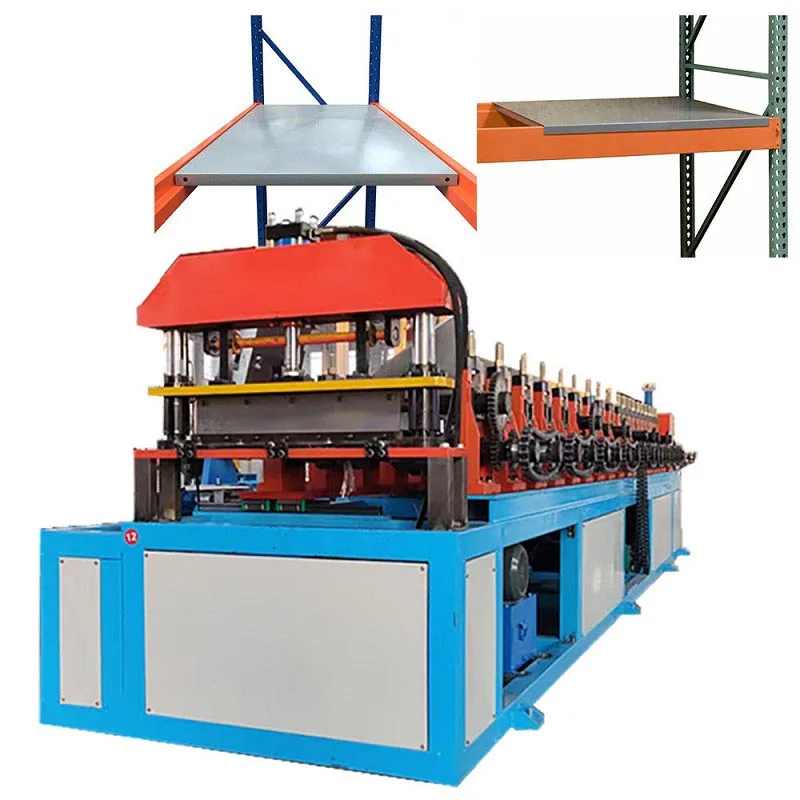 Máquina formadora de rollos para terrazas de estanterías de paletas de acero sólido