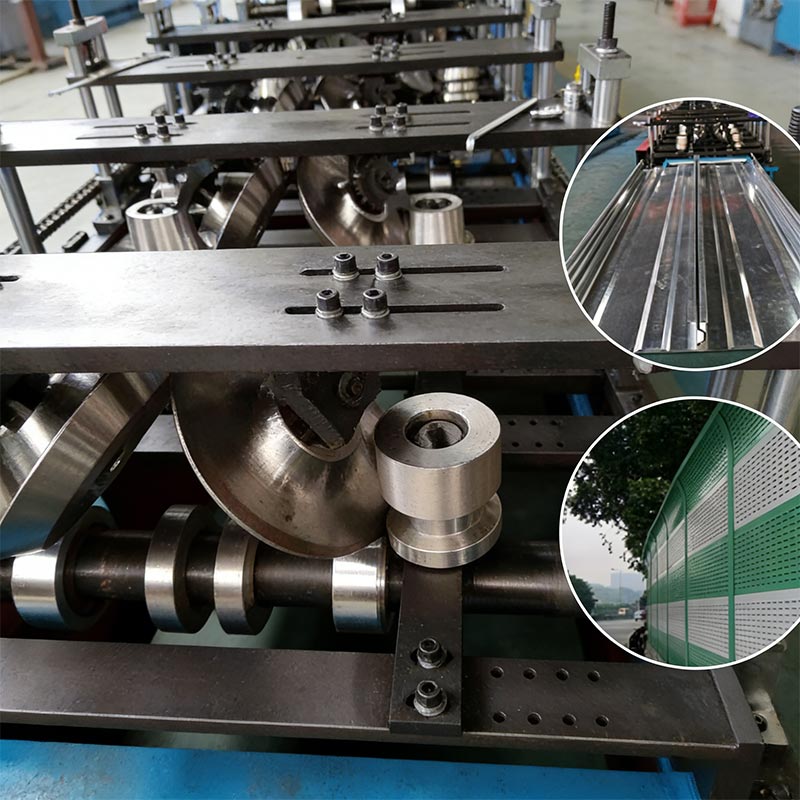 Máquina formadora de rollos de barrera acústica